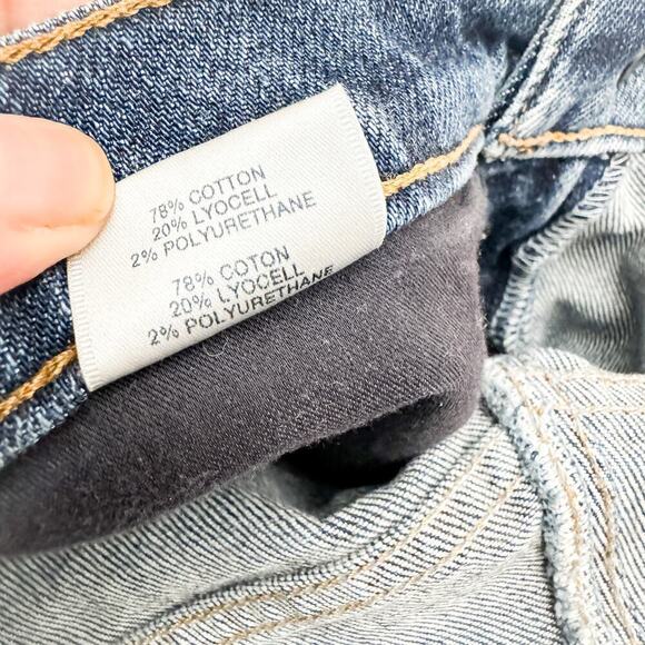 J. Brand Julia Ruffled Hem Denim Jeans Vintage Wash Size 24 - Picture 5 of 9